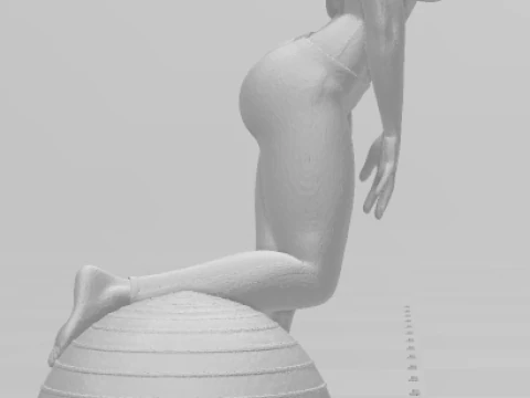 Bonecos 3d style manga anime women lolli caricato 3D Print Model