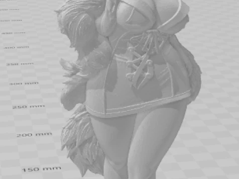 Bonecos 3d style manga anime women lolli caricato 3D Print Model