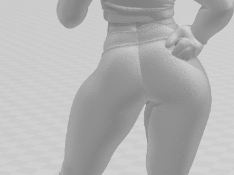 Bonecos 3d style manga anime women lolli caricato 3D Print Model