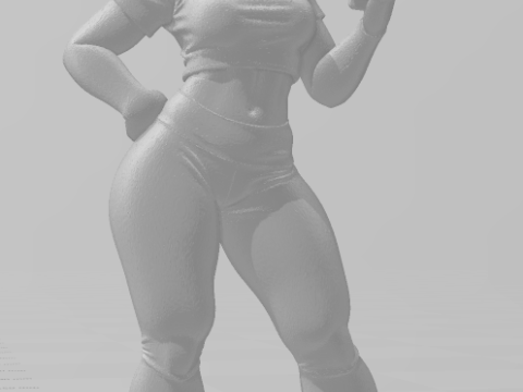 Bonecos 3d style manga anime women lolli caricato 3D Print Model