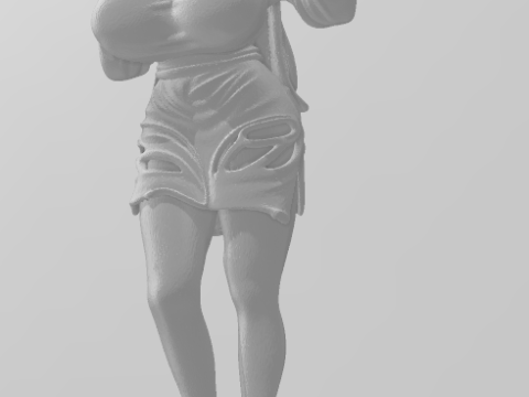 Bonecos 3d style manga anime women lolli caricato 3D Print Model