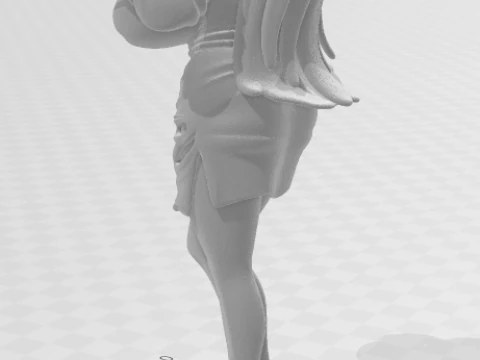 Bonecos 3d style manga anime women lolli caricato 3D Print Model