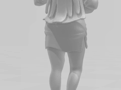 Bonecos 3d style manga anime women lolli caricato 3D Print Model