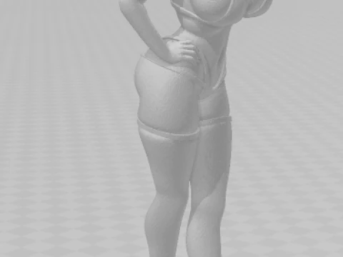 Bonecos 3d style manga anime women lolli caricato 3D Print Model