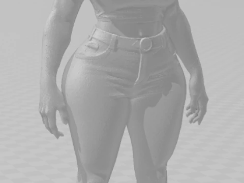 Bonecos 3d style manga anime women lolli caricato 3D Print Model