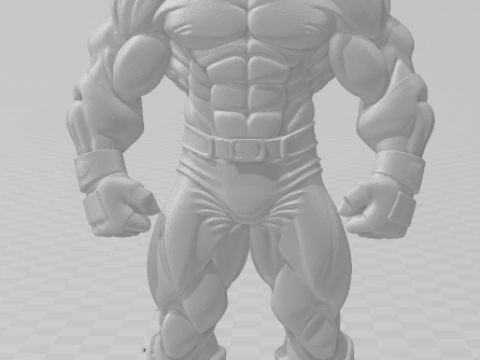 Bonecos 3d style manga anime warrior mask lutador mascarado caricato 3D Print Model