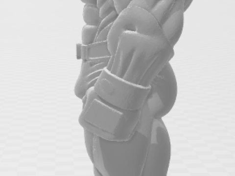 Bonecos 3d style manga anime warrior mask lutador mascarado caricato 3D Print Model