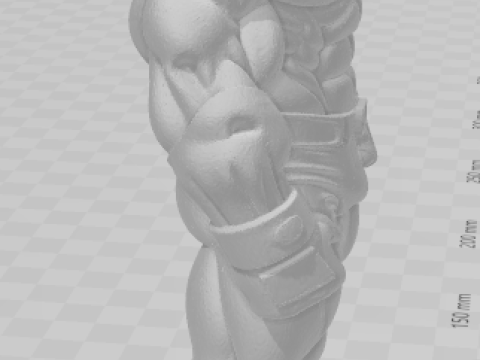 Bonecos 3d style manga anime warrior mask lutador mascarado caricato 3D Print Model