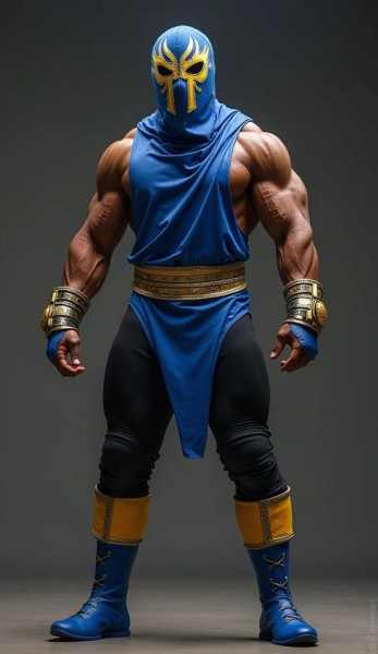 Bonecos 3d style manga anime warrior mask lutador mascarado caricato 3D Print Model .c4d .max .obj .3ds .fbx .stl .blend 