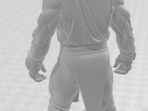 Bonecos 3d style manga anime warrior mask lutador mascarado caricato 3D Print Model