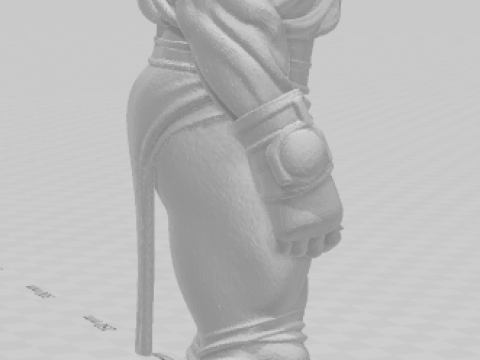 Bonecos 3d style manga anime warrior mask lutador mascarado caricato 3D Print Model