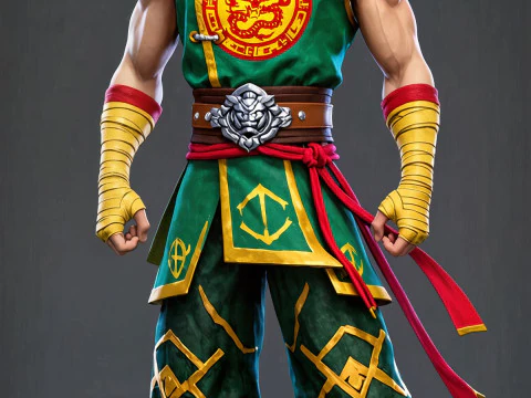 Bonecos gaya 3d manga anime prajurit guerreiro chines caricato Model Cetak 3D