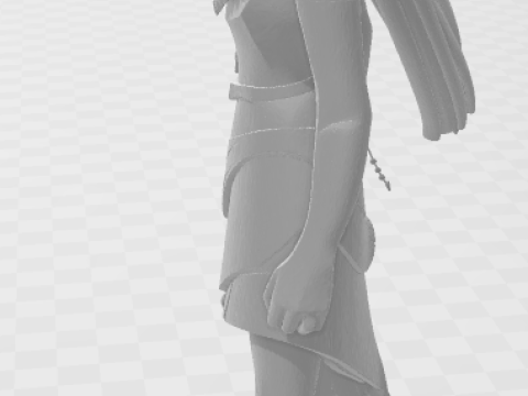 Bonecos 3d style manga anime warrior women pocahontas caricato 3D Print Model