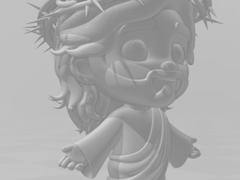 Bonecos 3d stil manga anime İsa Cristo Caricato 3D Baskı Modeli