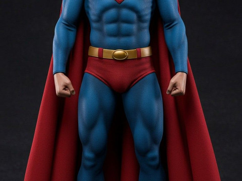 Bonecos 3d стиль манга аниме супермен карикато 3D Принт Модель