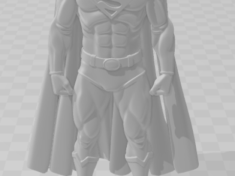 बोनकोस 3डी स्टाइल मंगा एनीमे सुपर मैन कैरिकैटो 3D प्रिंट मॉडल