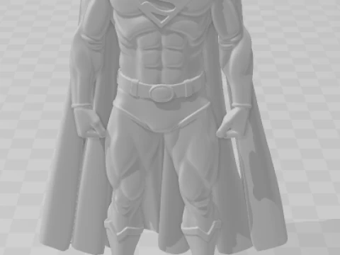Bonecos 3d style manga anime super man caricato 3D Print Model
