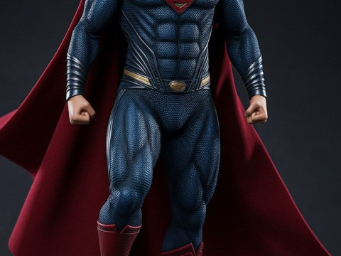 Bonecos 3d style manga anime super man homen de ao caricato 3D Print Model