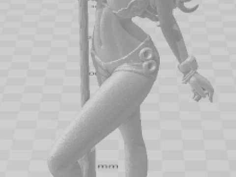 Bonecos 3d style manga anime lolli women caricato 3D Print Model