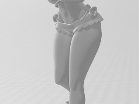 बोनकोस 3डी स्टाइल मंगा एनीमे लॉली महिला कैरिकैटो 3D प्रिंट मॉडल