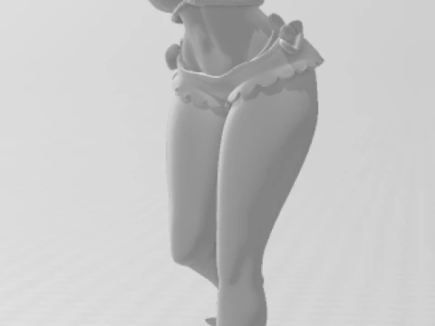 Bonecos 3d style manga anime lolli women caricato 3D Print Model