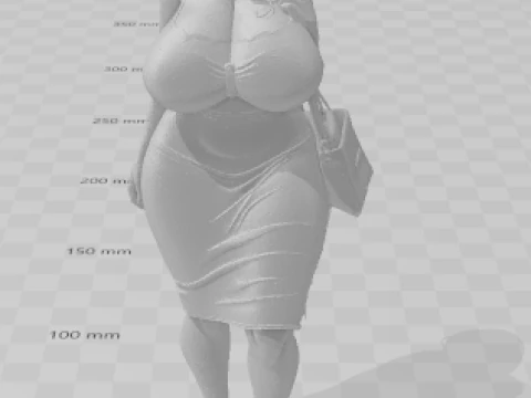 Bonecos 3d style manga anime lolli women caricato 3D Print Model