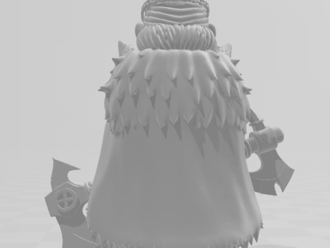 Bonecos 3d style manga anime lolli women viking caricato 3D Print Model