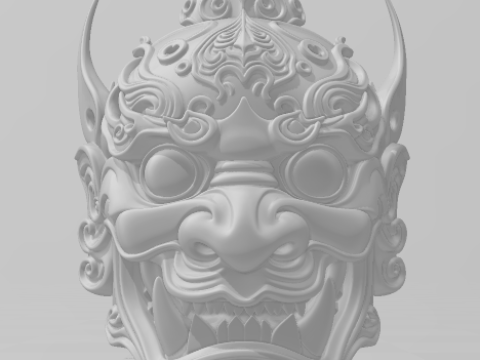Bonecos 3D-Stil Manga-Anime-Maske Chinesisch Caricato 3D Druckmodell