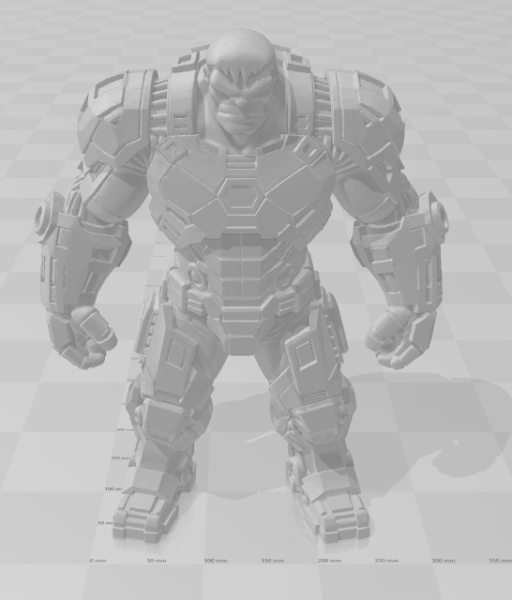 Bonecos 3D-stijl manga anime hulk gewapende pantsercaricato 3D printmodel .c4d .max .obj .3ds .fbx .stl .blend