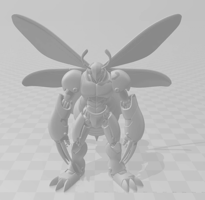 Bonecos 3d style manga anime warrior bee giant abelho caricato 3D Print Model .c4d .max .obj .3ds .fbx .stl .blend