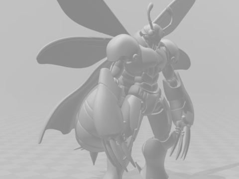 Bonecos 3D 风格漫画动漫战士蜜蜂巨人 abelho caricato 3D 打印模型