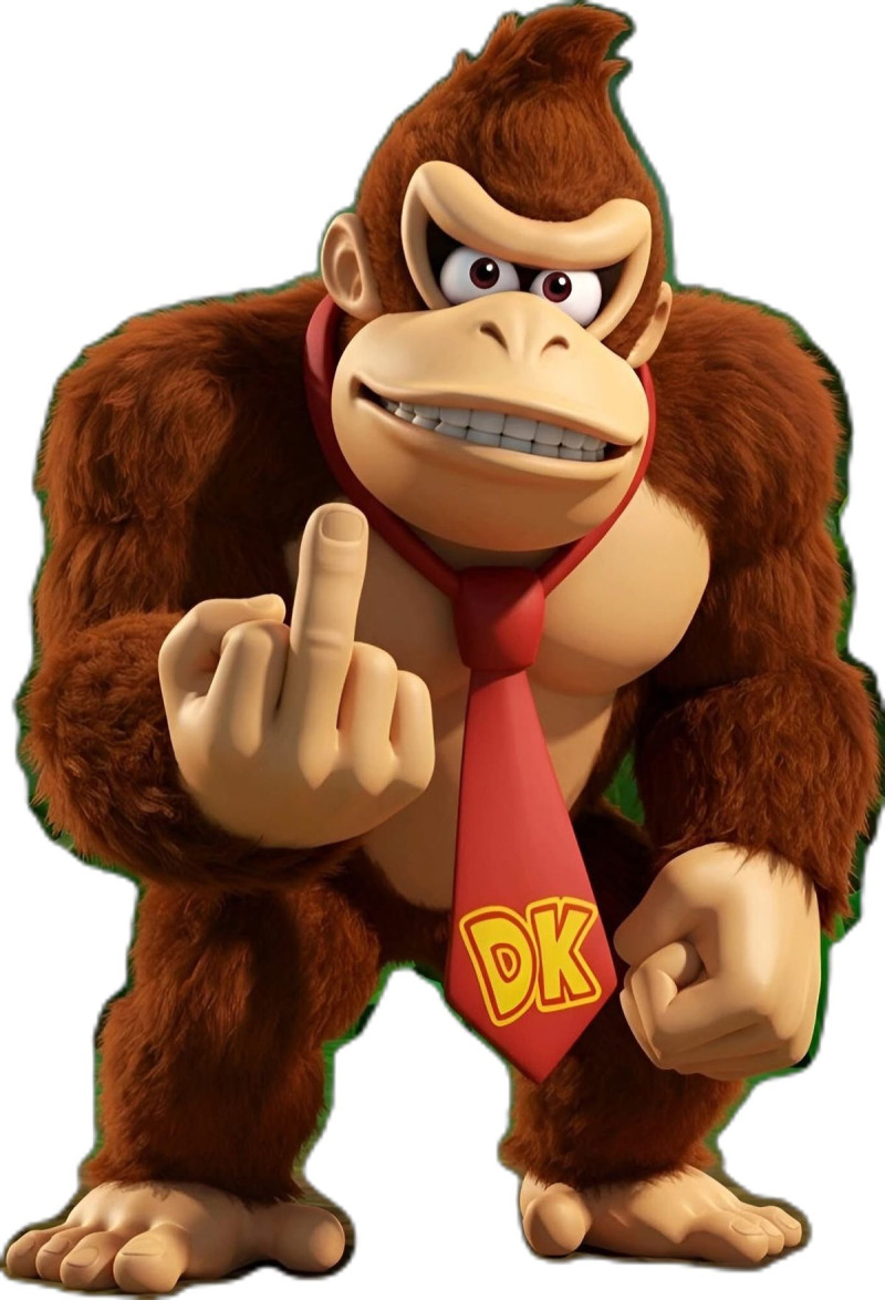 Bonecos 3d style manga anime donkey kong evil mal caricato Modello di stampa 3D .c4d .max .obj .3ds .fbx .stl .blend 