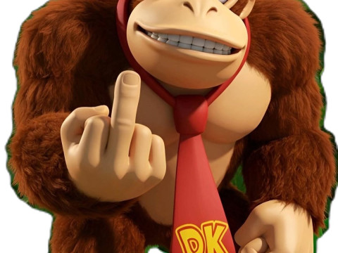 Bonecos 3d style manga anime donkey kong evil mal caricato Modello di stampa 3D