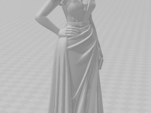 Bonecos 3d style manga anime lolli women caricato 3D Print Model