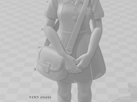 Bonecos 3d style manga anime lolli women caricato 3D Print Model