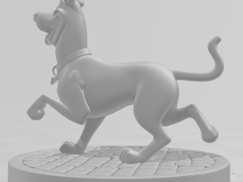 Bonecos 3d style manga anime scooby doo caricato Modello di stampa 3D