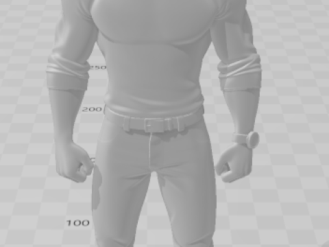 Bonecos 3d стиль манга аниме мужской стиль карикато 3D Принт Модель