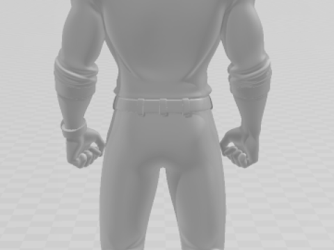 Bonecos 3d стиль манга аніме чоловічий стиль карикато 3D Принт Модель