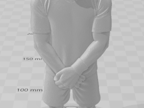 Bonecos 3D-Stil Manga Anime Mann CR7 Caricato 3D Druckmodell