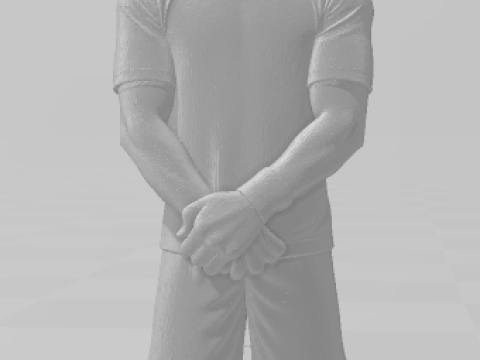 Bonecos 3D-Stil Manga Anime Mann CR7 Caricato 3D Druckmodell