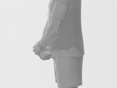 Bonecos 3D-Stil Manga Anime Mann CR7 Caricato 3D Druckmodell