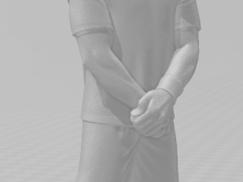 Bonecos 3D-Stil Manga Anime Mann CR7 Caricato 3D Druckmodell