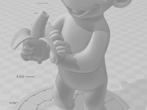 Bonecos 3d стиль манга аніме мавпа хорхе куріозо карикато 3D Принт Модель