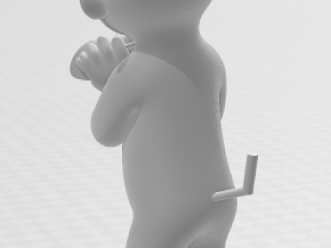 Bonecos 3d стиль манга аніме мавпа хорхе куріозо карикато 3D Принт Модель