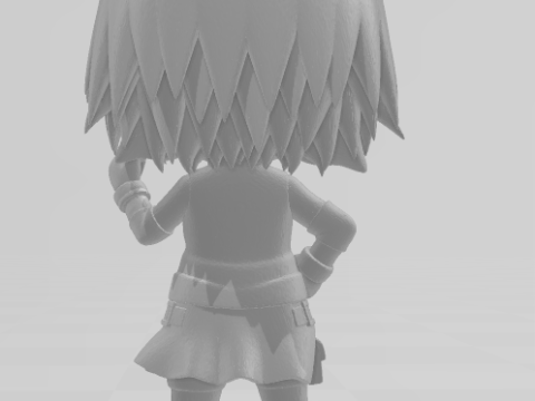 Bonecos 3d style manga anime sakura naruto caricato 3D Print Model