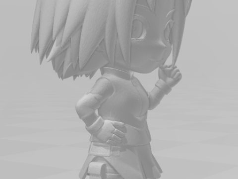 Bonecos 3d style manga anime sakura naruto caricato 3D Print Model