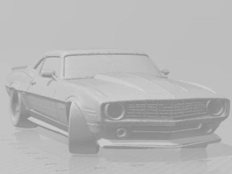 Bonecos 3d style manga anime camaro cars caricato 3D Print Model