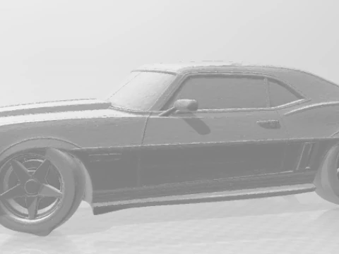 Bonecos 3d style manga anime camaro cars caricato 3D Print Model