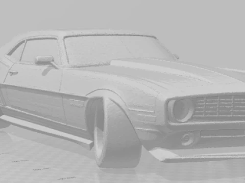 Bonecos 3d style manga anime camaro cars caricato 3D Print Model