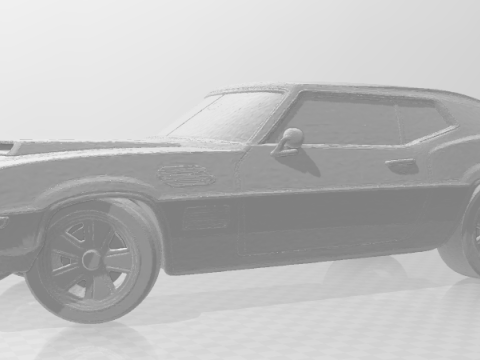 Bonecos estilo 3d mangá anime carro carros caricato Modelo de Impressão 3D